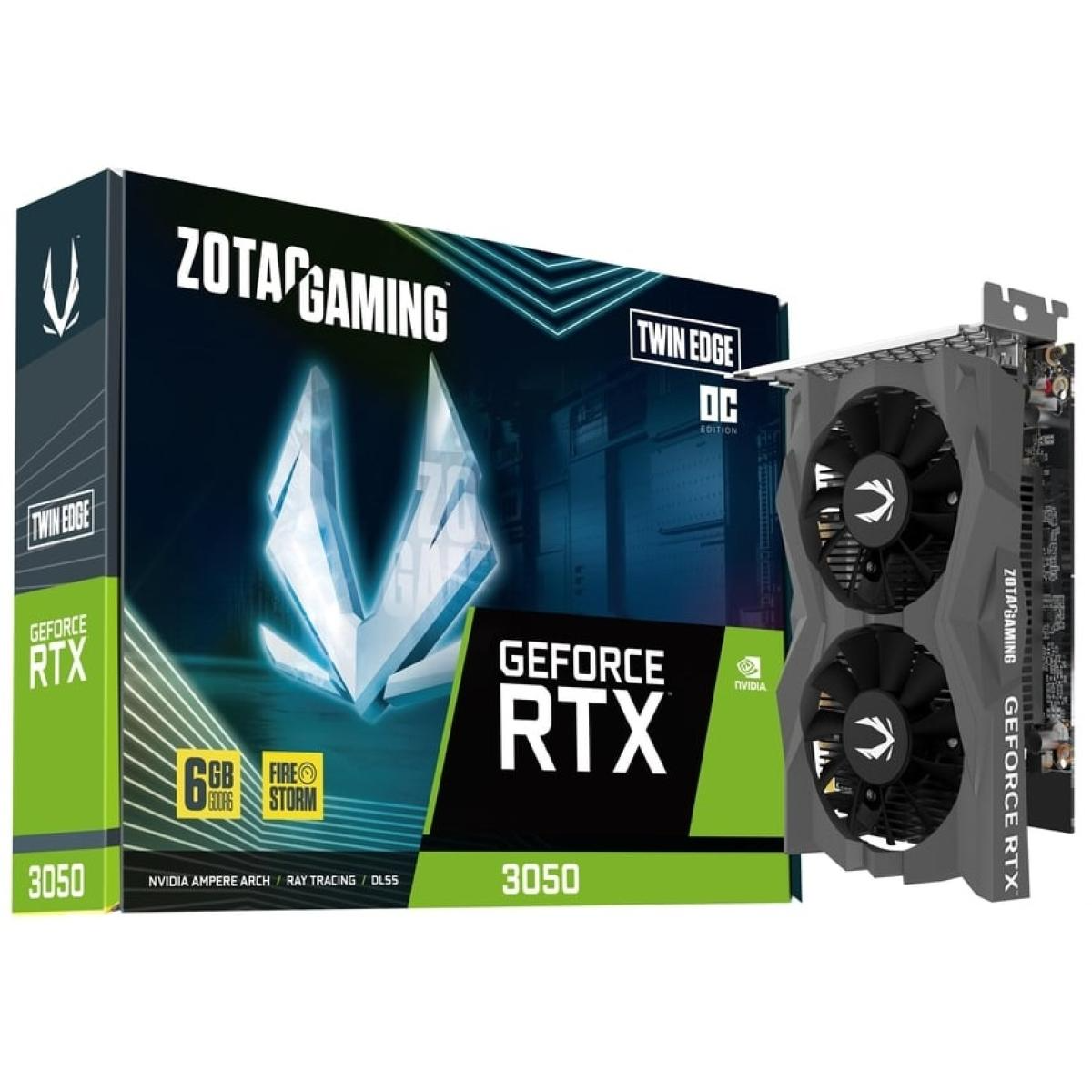 ZOTAC GAMING GeForce RTX 3050 Twin Edge OC 6GB GDDR6 - Graphics Card (No Power Connectors) ZOTAC GAMING GeForce RTX 3050 Twin Edge OC 6GB GDDR6 - Graphics Card (No Power Connectors)